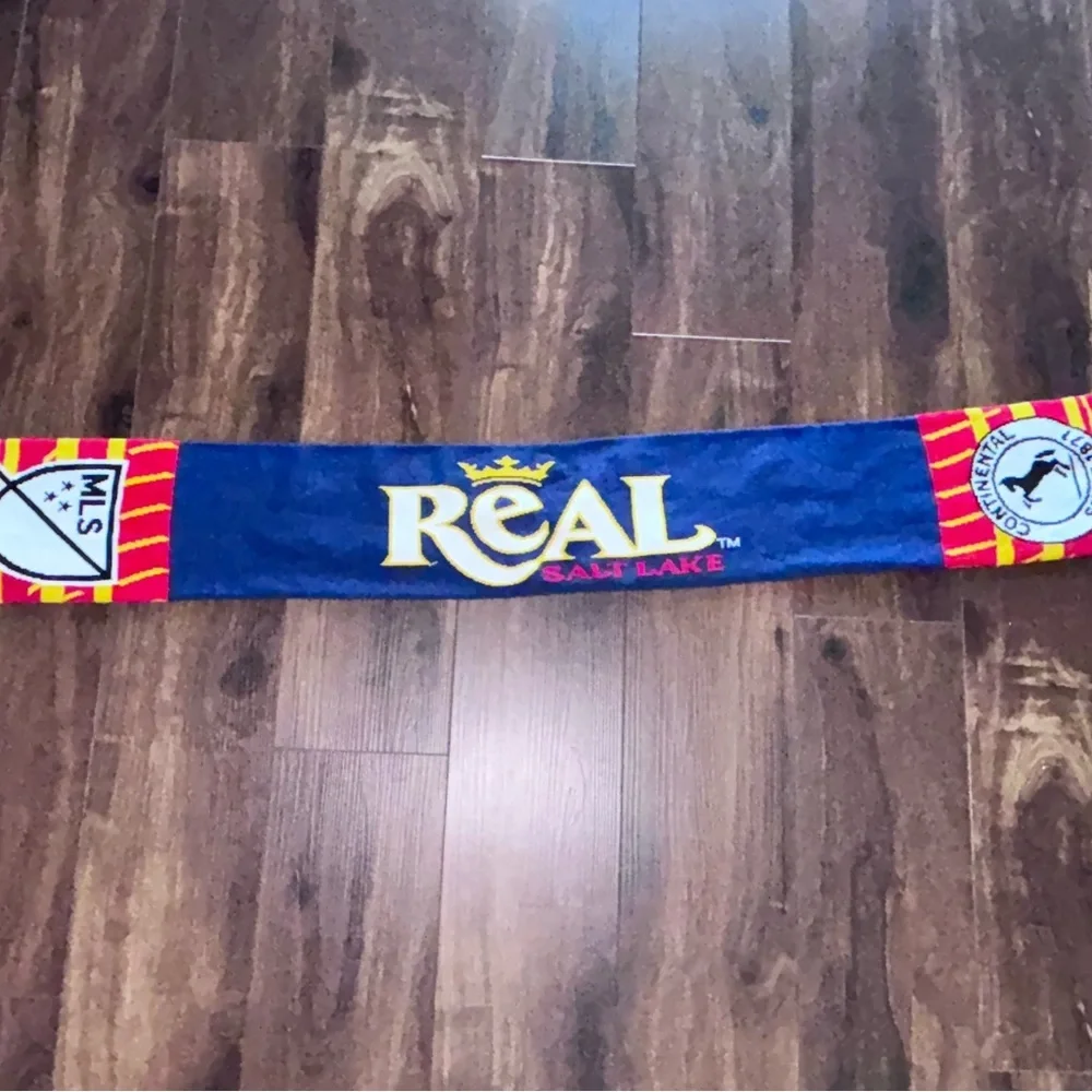 Real Salt Lake Fringed Winter Scarf Wide Double Sided